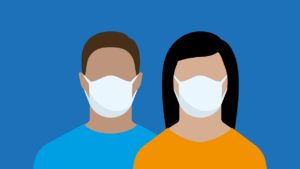 face mask, covid-19, couple